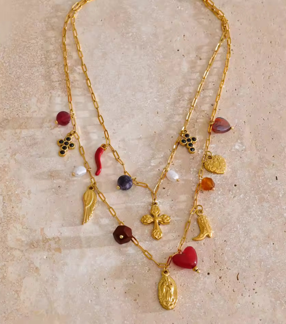 double necklace