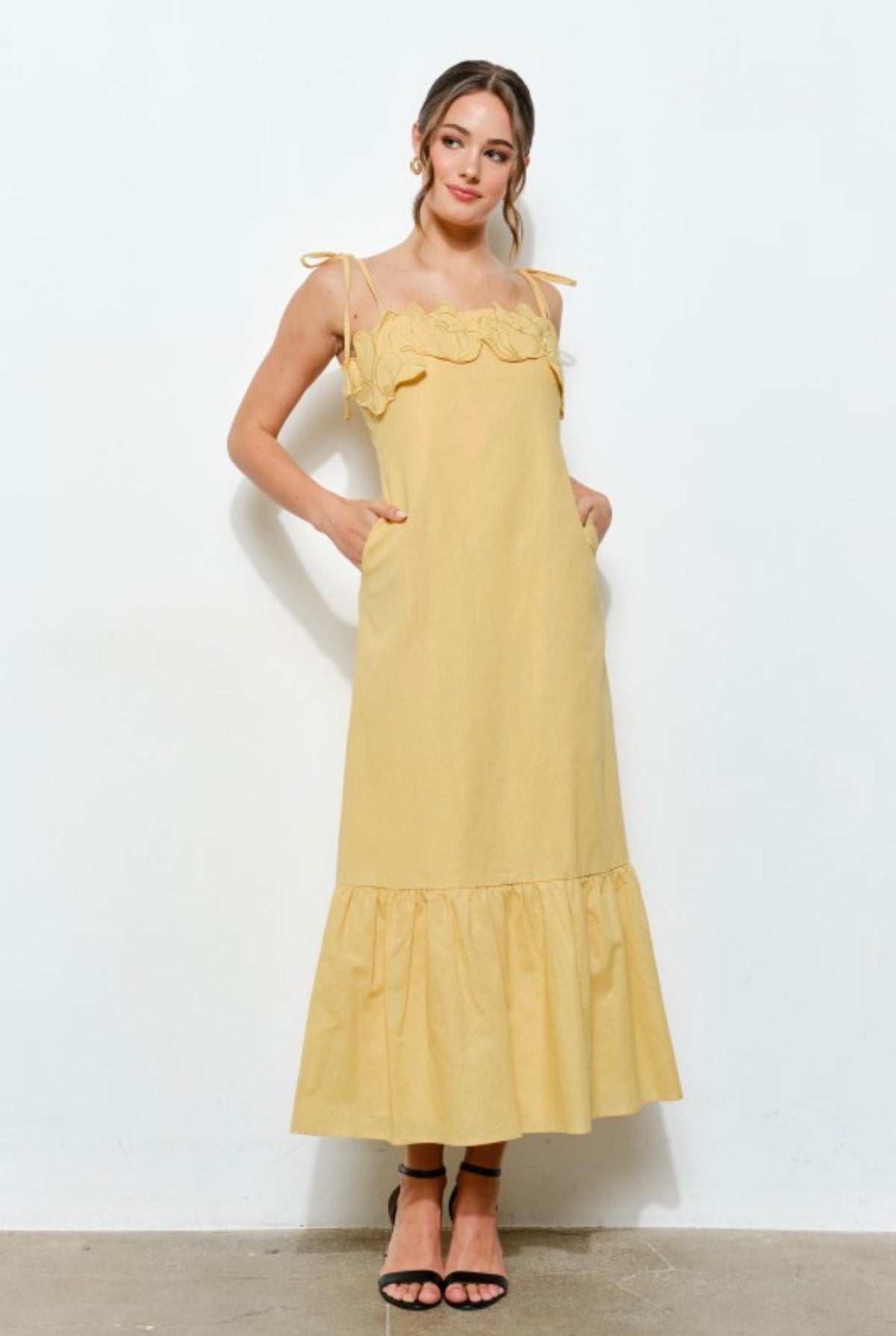 Flowers/yellow dress