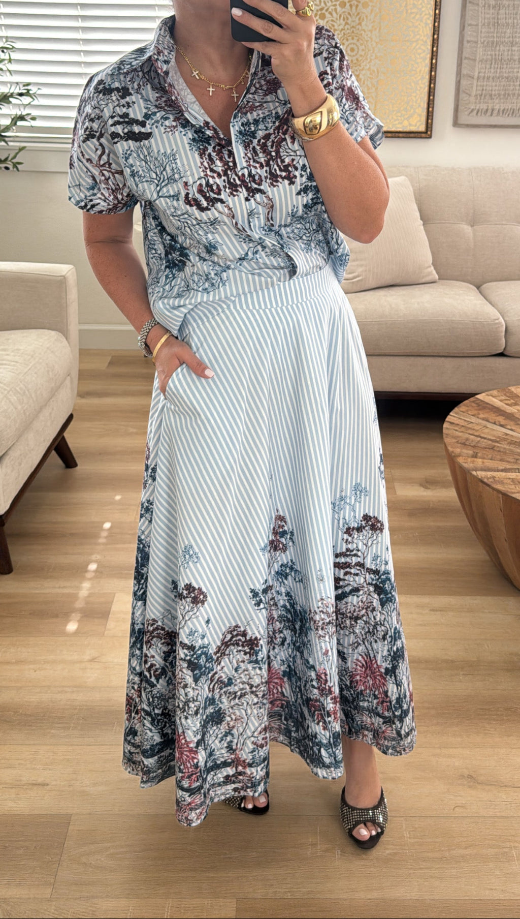 flowers/stripes set