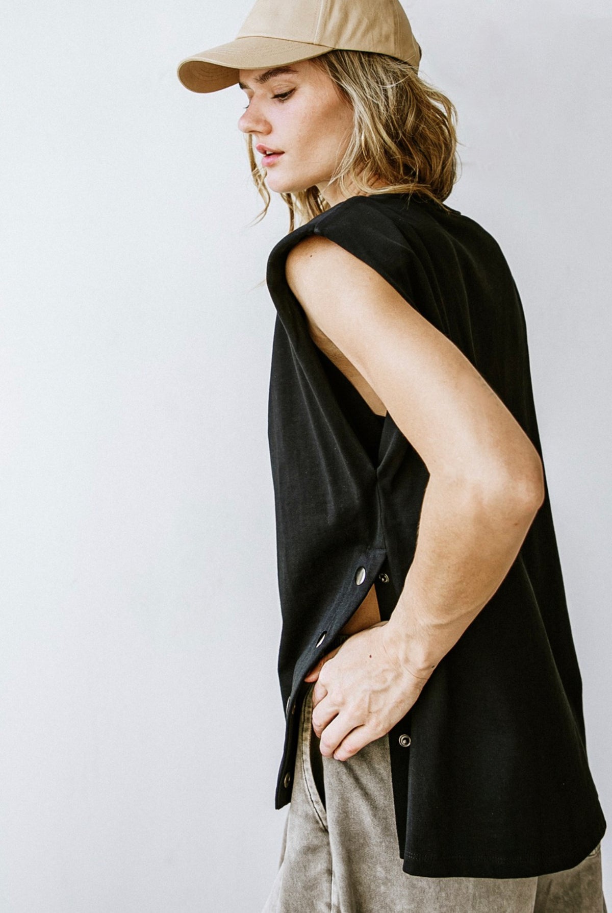Lina black blouse