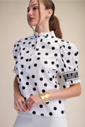 Polka/black top
