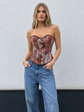 jacquard corset top