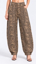 Python Studded Pants