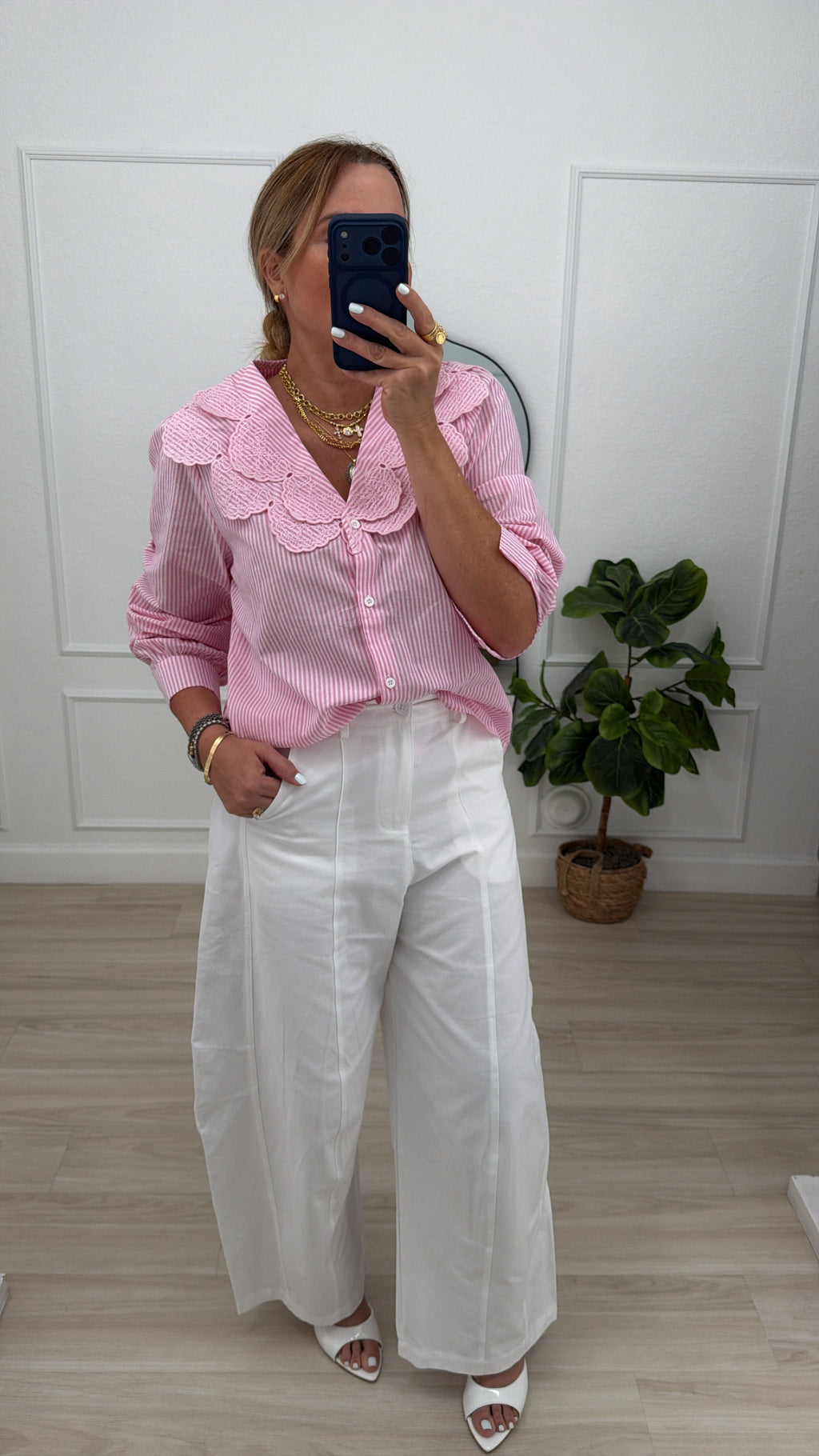 Pink blouse