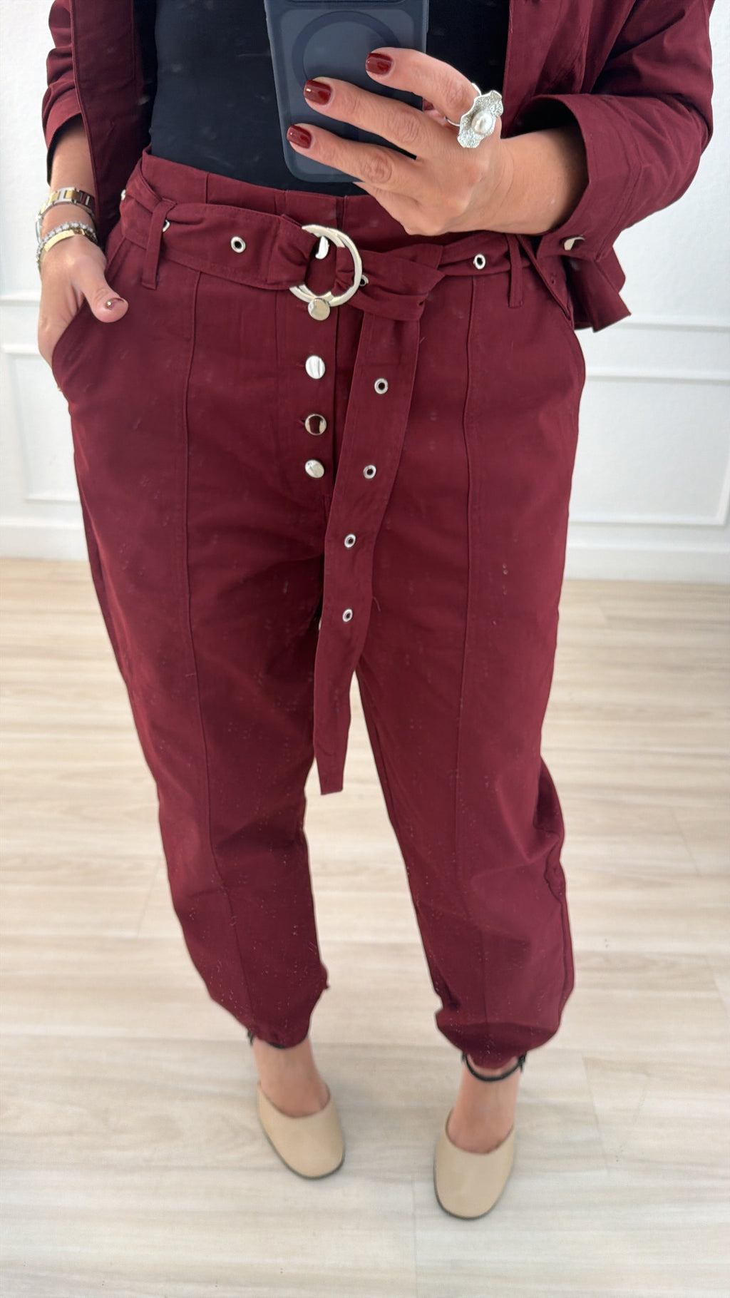 Burgundy set