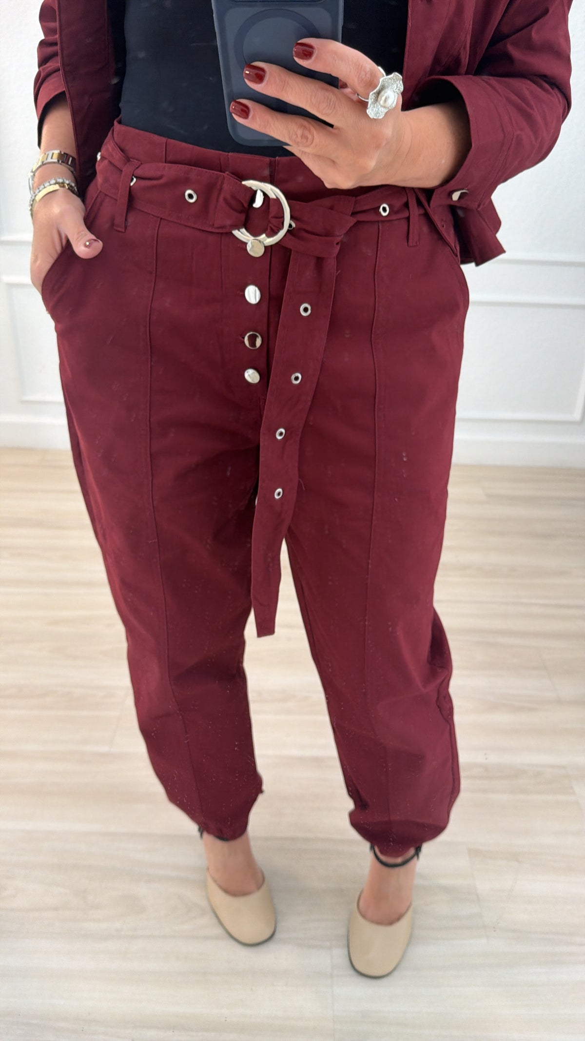 Burgundy set