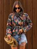 Floral/Jacquard jacket