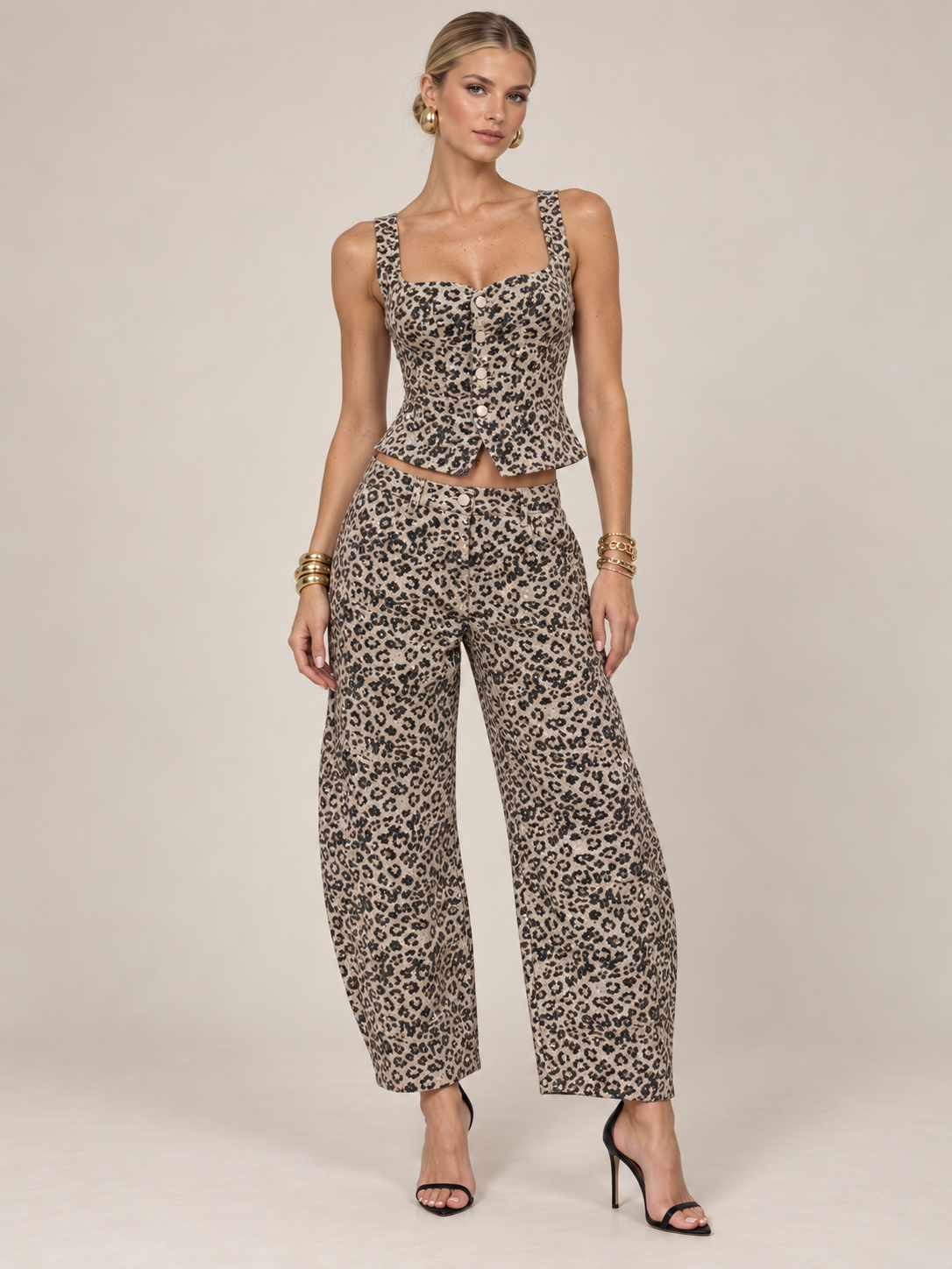 Leopard/stretch set