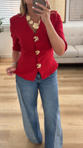Red blouse