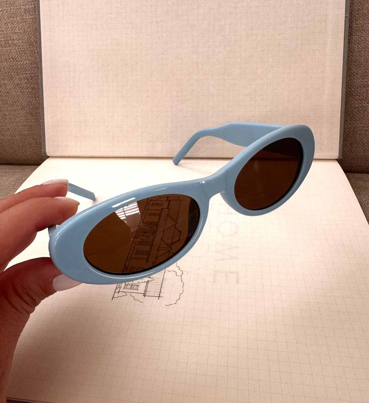 Blue sunglasses