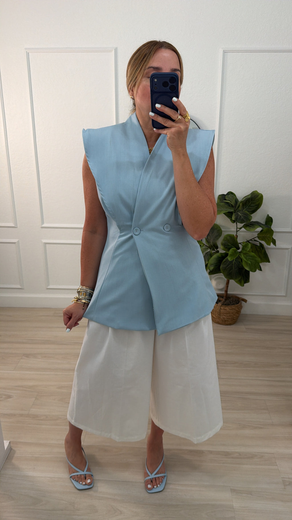 Blue vest