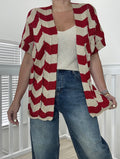 Red/gold cardigan