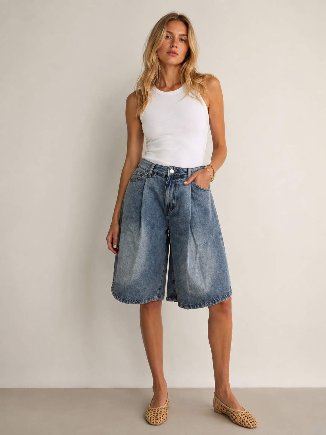 Denim Bermuda