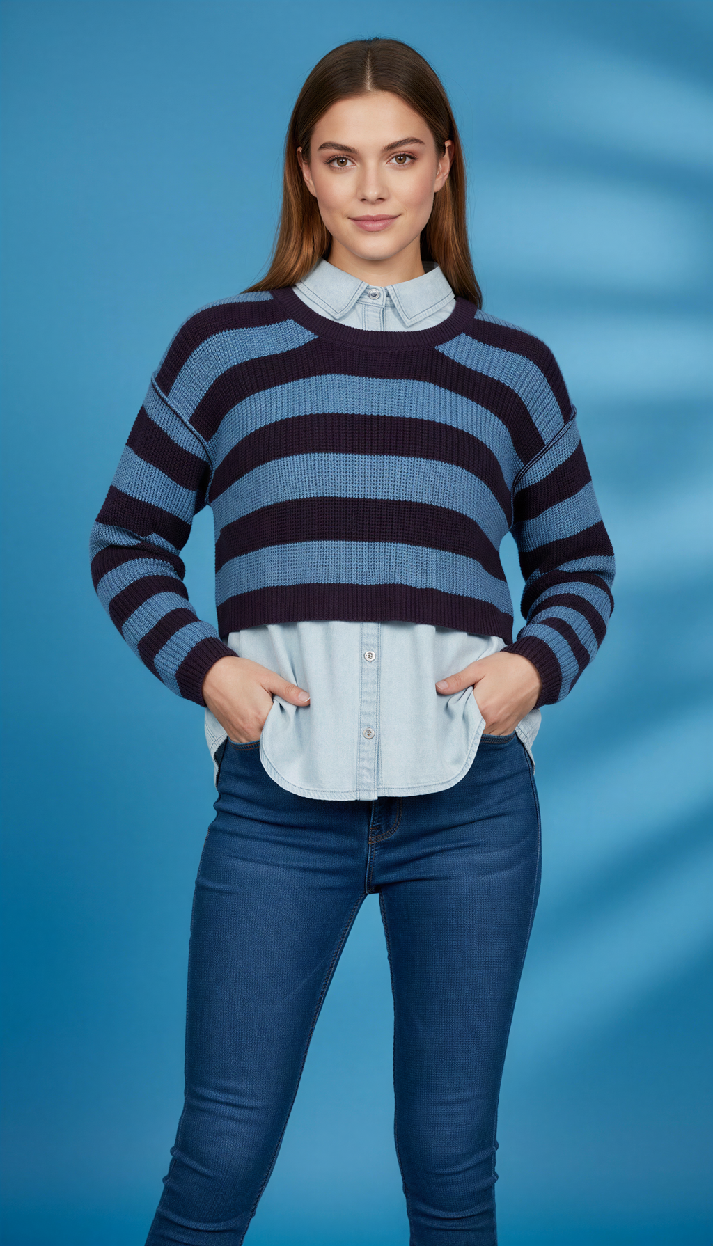 Denim sweaters