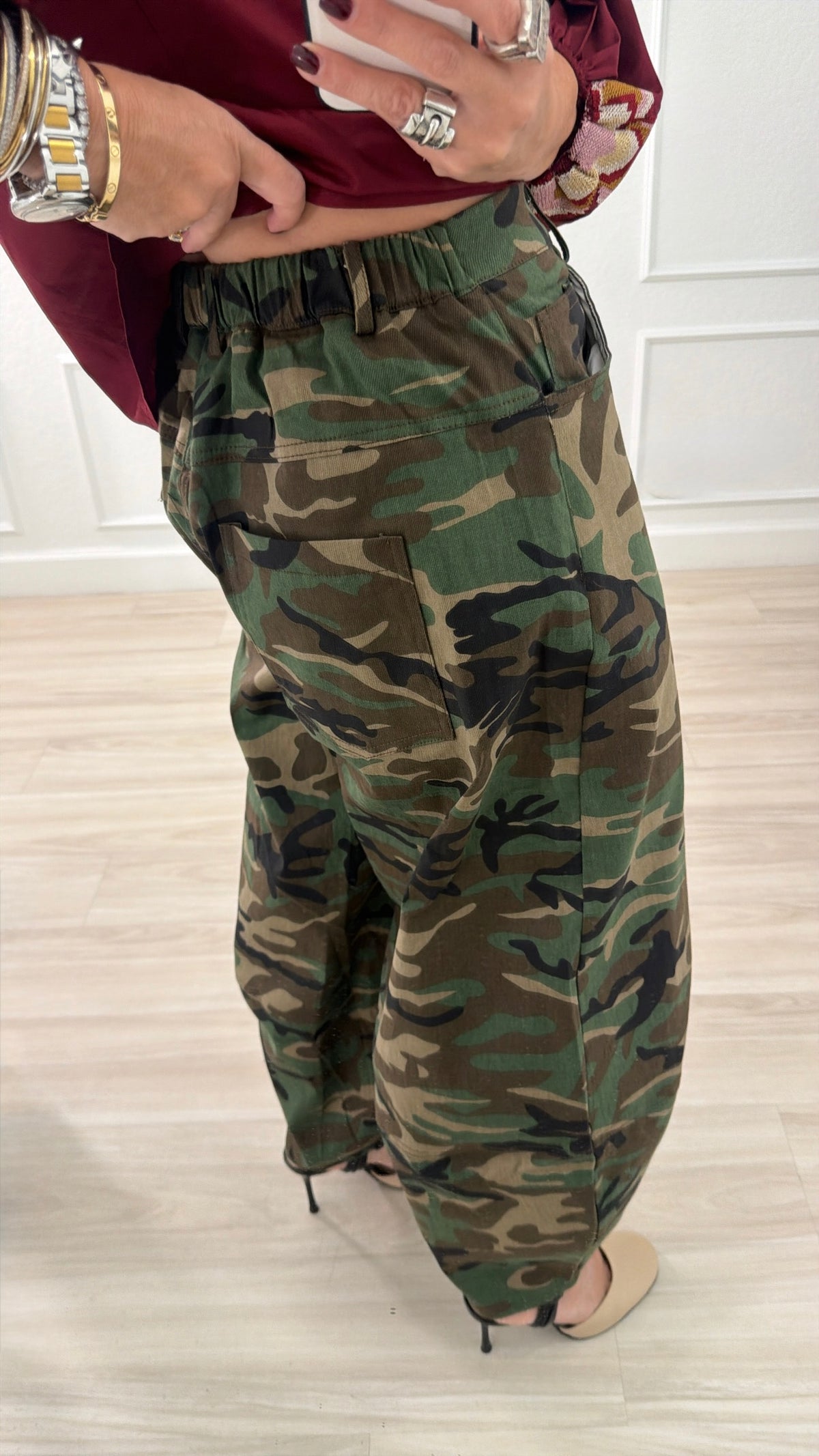 Camo barrel pants