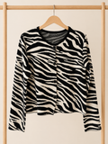 Zebra/black sweater
