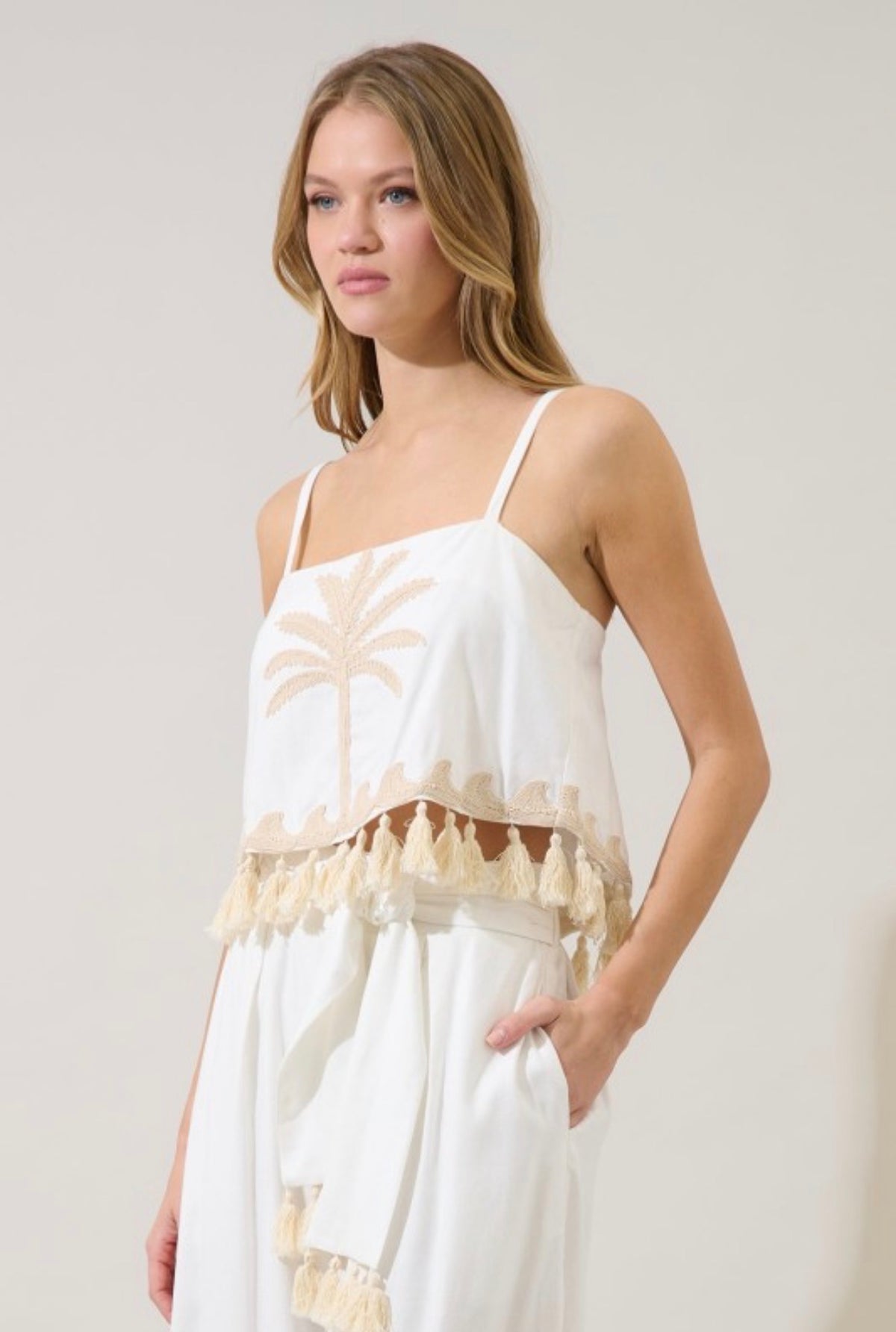 Embroidered Palm set