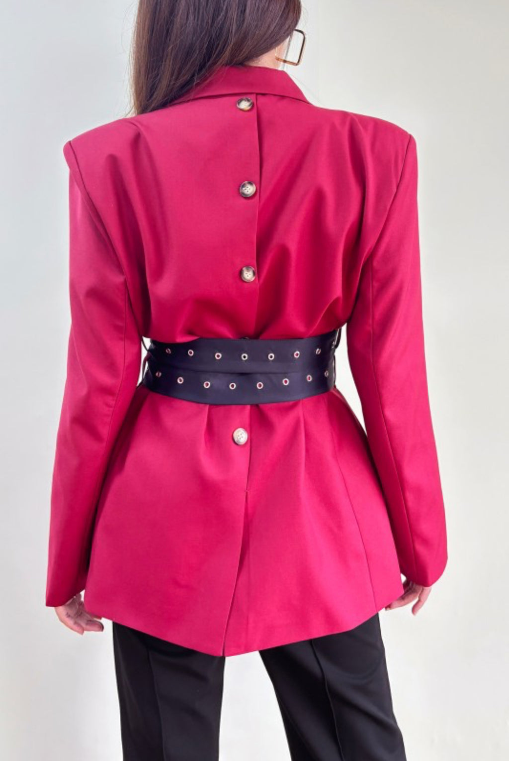 Double Belt Blazer
