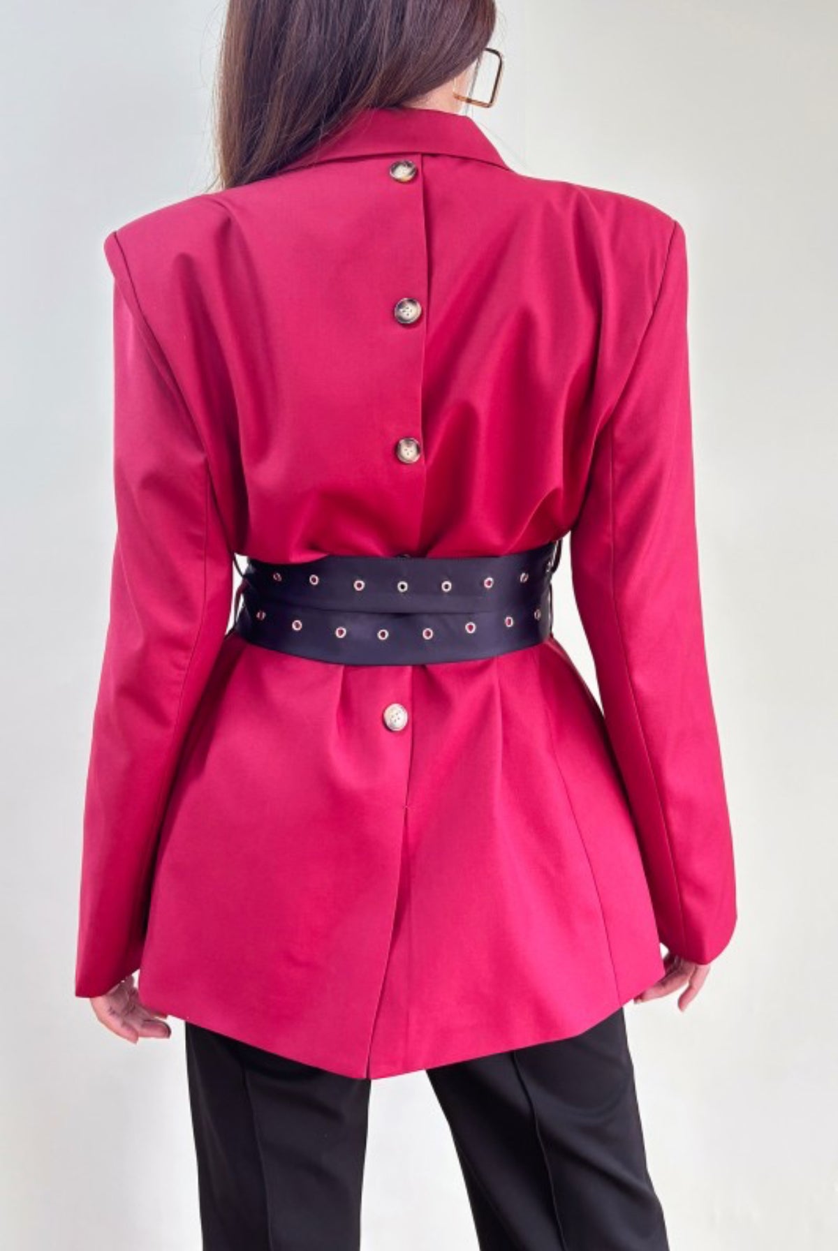 Double Belt Blazer