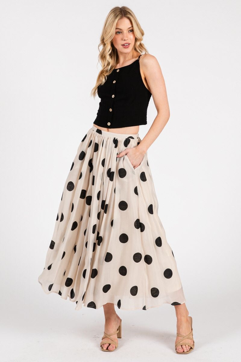 Polka dot skirt