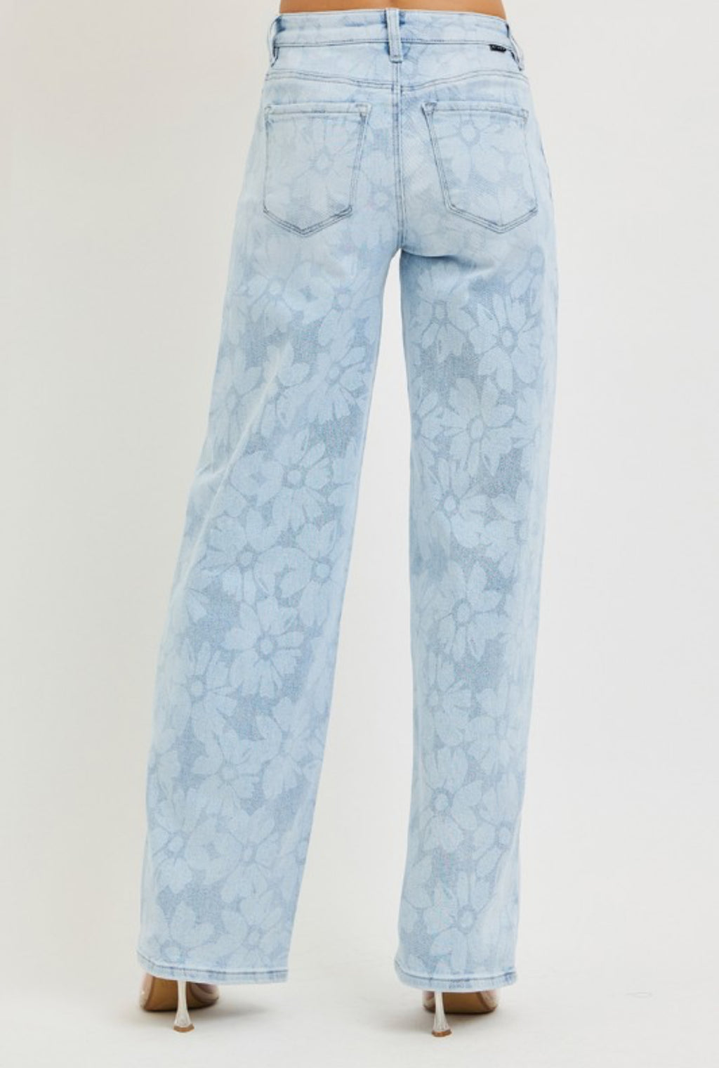 Floral/stretch jeans