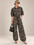 Rhinestone Camo Bomber Set
