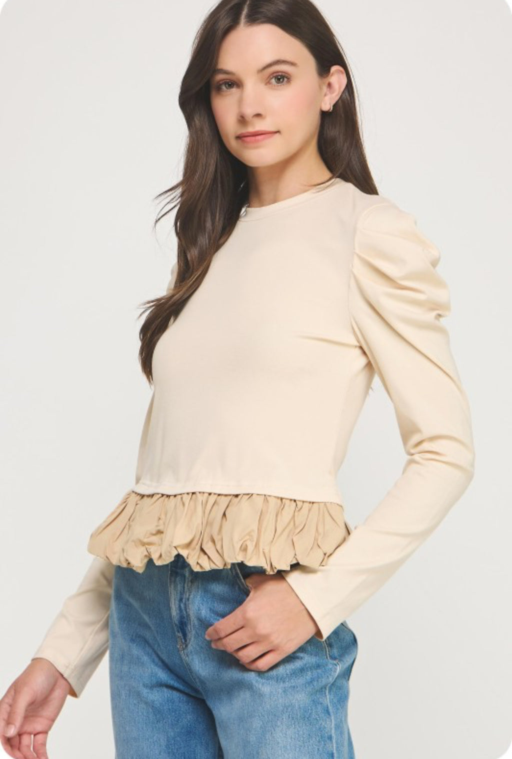Knit/ beige top