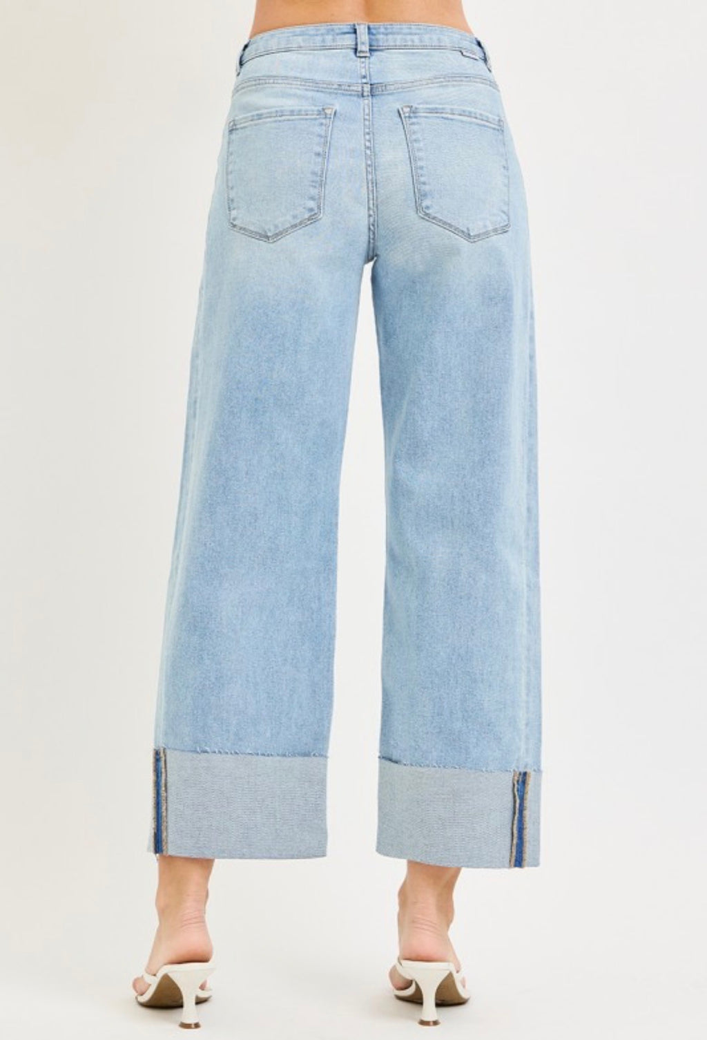 SLOUCHY CROP BARREL JEANS WITH DOUBLE WAISTBAND DETAILS