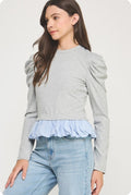 Knit/grey top