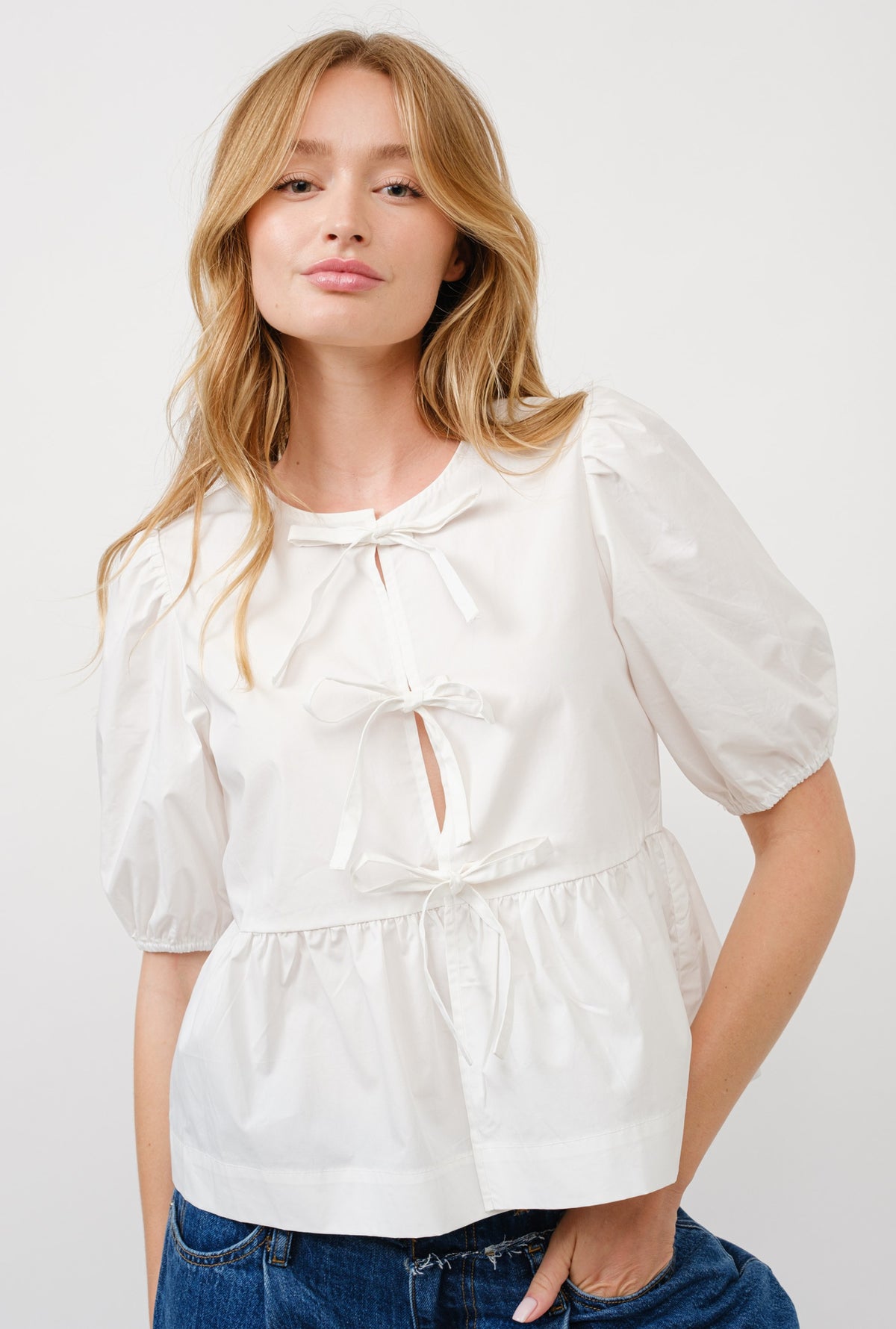 Lulu white blouse