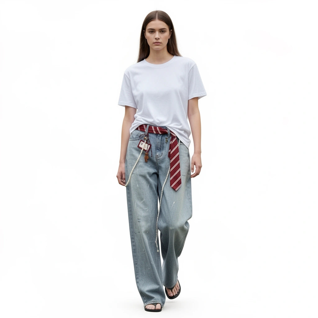 Tie jeans