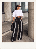 Striped/black pants