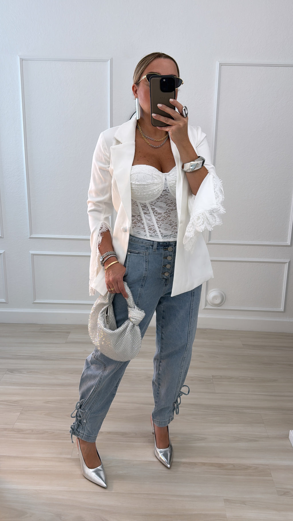 Lace blazer