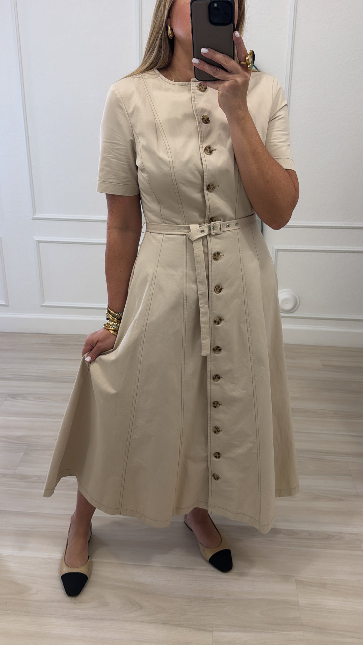 Beige Dress