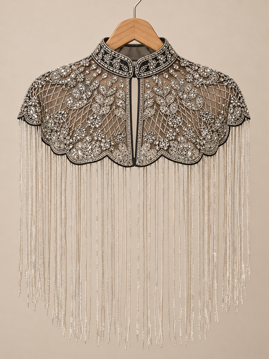 embroidered cape