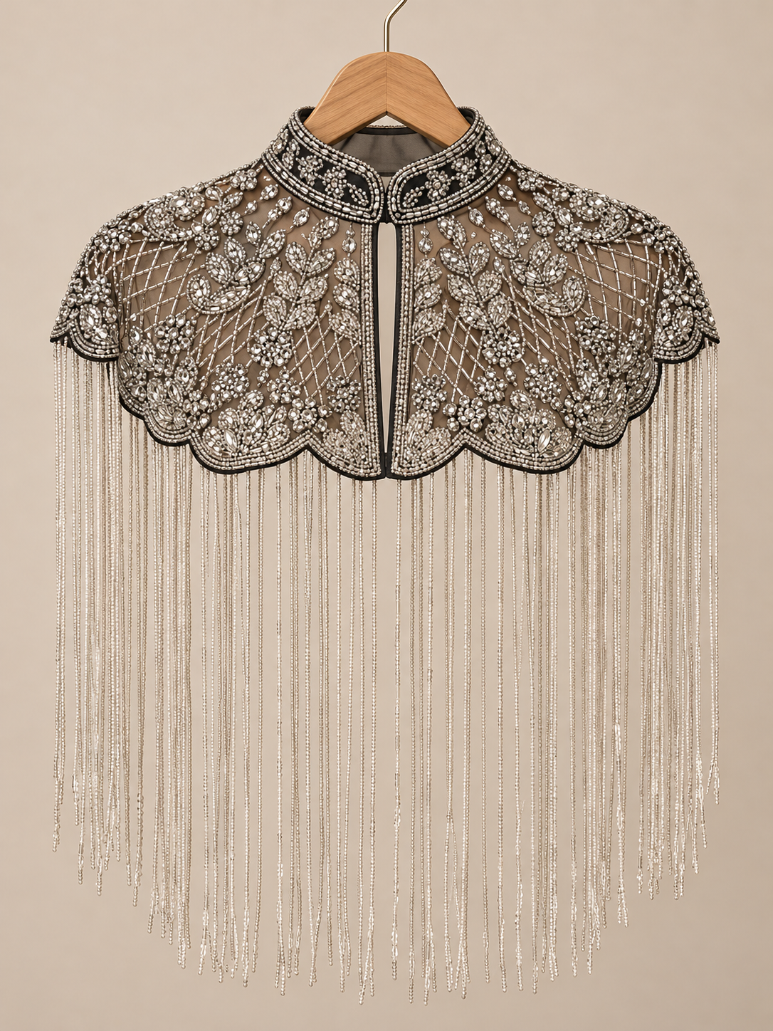 embroidered cape