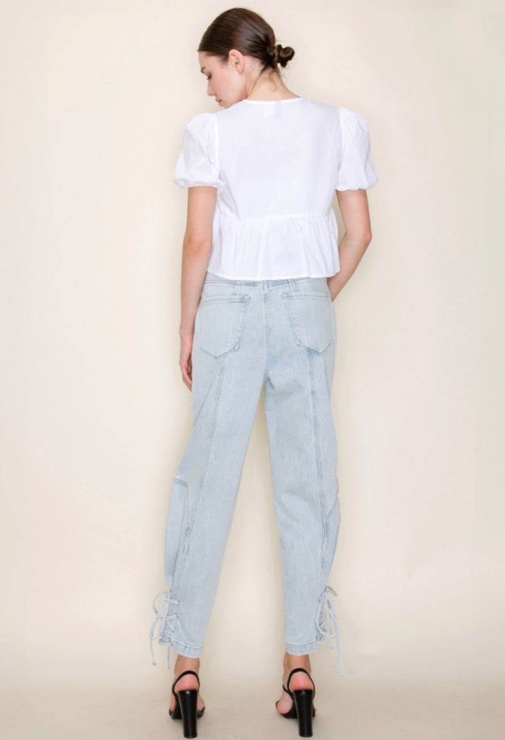 High rise relaxed jeans