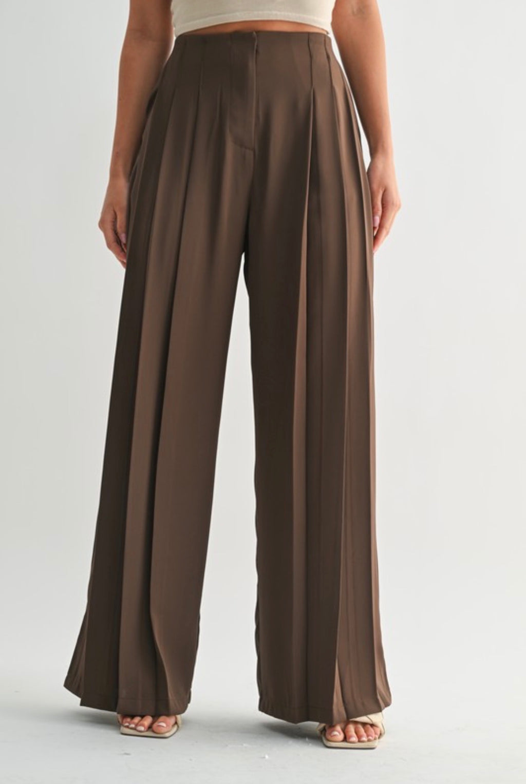 Brown Palazzo Trouser