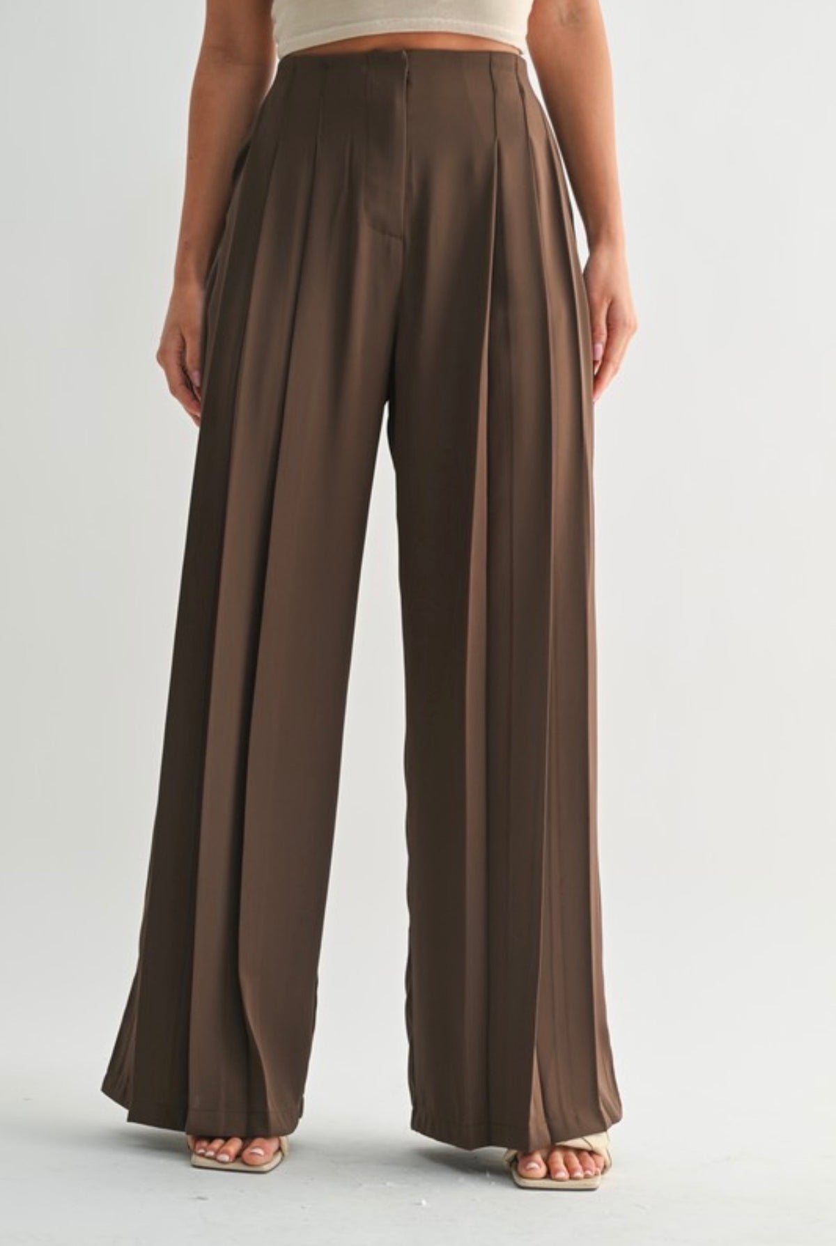 Brown Palazzo Trouser