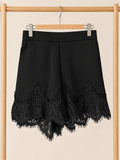 Lace/black short