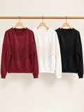 sweater with fringe