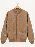 Embellished Suede jacket