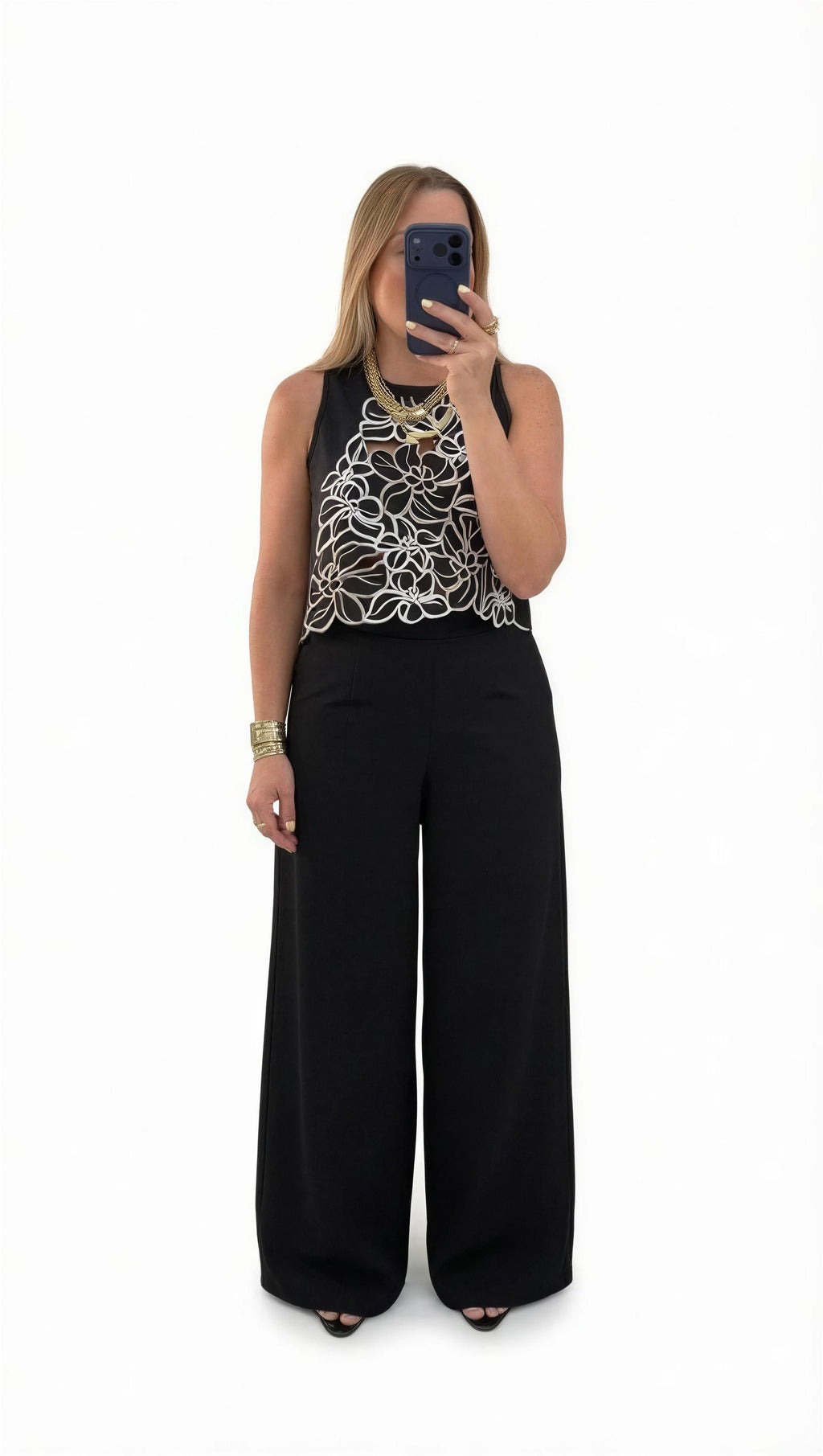 embroidery/black set