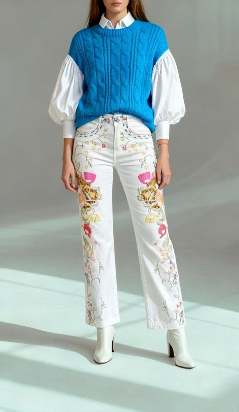 embroidery pants