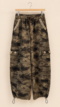 Jeweled Camo Cargo Pants