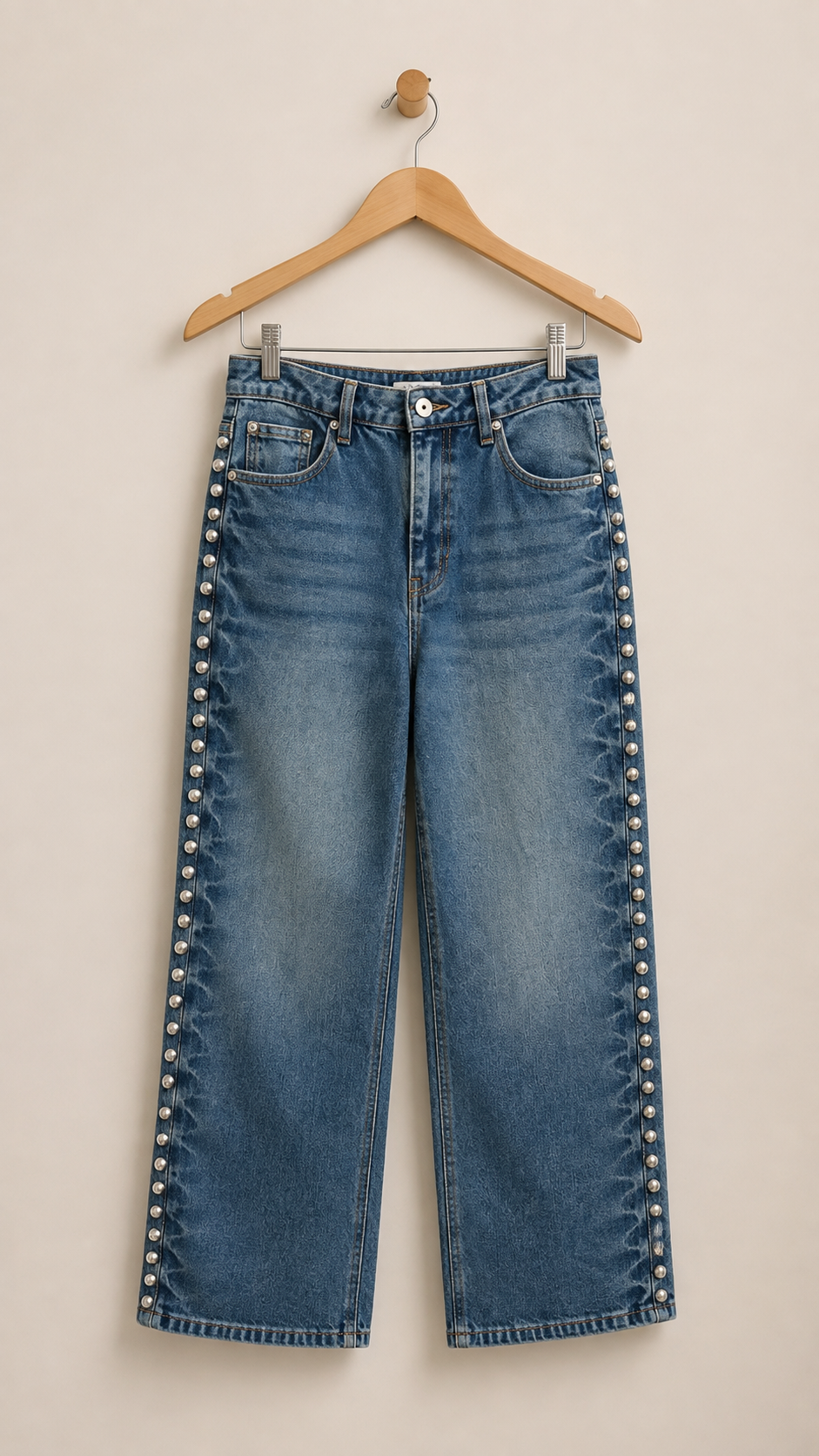 Tachas/stretch jeans