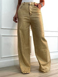 glitter/stretch beige pants