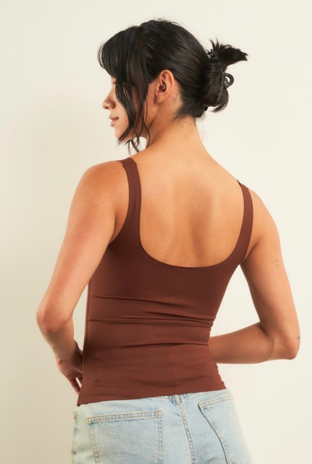 Basic/ brown top