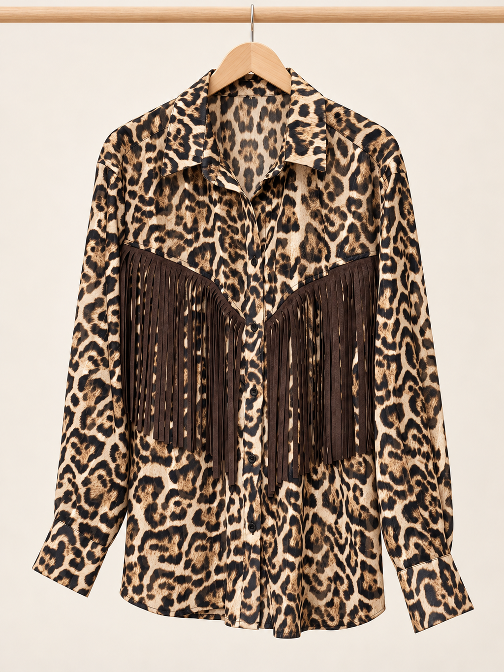 blouse with fringe