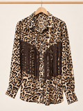blouse with fringe
